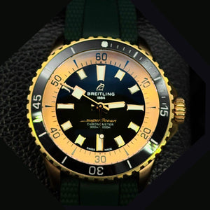 Breitling Men's Superocean Automatic Watch 42 Bronze Green Dial