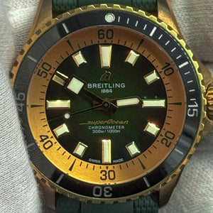 Breitling Men's Superocean Automatic Watch 42 Bronze Green Dial