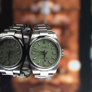Rolex Oyster Perpetual Pistachi Dial 41