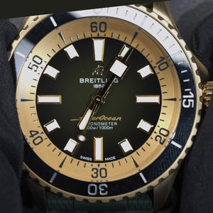 Breitling Men's Superocean Automatic Watch 42 Bronze Green Dial