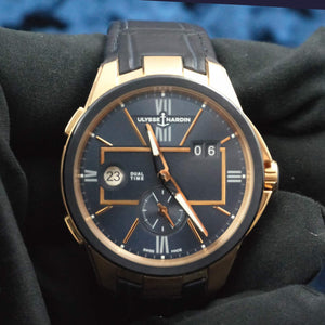 Ulysse Nardin Dual Time Blast Dual Time Rose Gold Blue Dial 42mm