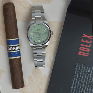 Rolex Oyster Perpetual Pistachi Dial 41