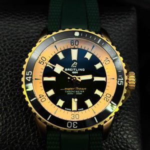 Breitling Men's Superocean Automatic Watch 42 Bronze Green Dial