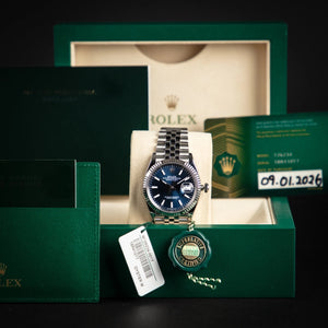 Rolex Datejust 126234 Silver Oyster Bracelet with Silver Bezel