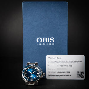 Oris Aquis Blue Men's Watch - 01 400 7763 4135