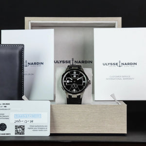 Ulysse Nardin Blast Dual Time Stainless Steel Black Dial 42mm 243-20/43 Full Set